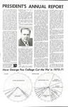 George Fox College Life, Fall 1971 President's Annual Report