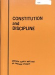 Constitution and Discipline, Oregon Yearly Meeting of Friends Church 1970
