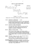 Pastors' Short Course