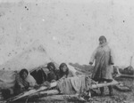 Native Alaskan People Under Tepee by George Fox University Archives