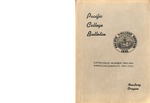 Pacific College Catalog, 1940-1942
