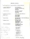 Four Flats Schedule by George Fox University Archives