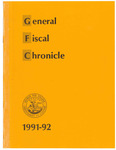 General Fiscal Chronicle, 1991-1992 by various