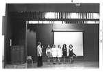 Students on Wood Mar Stage by George Fox University Archives