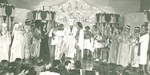 Students act in a performance by George Fox University Archives