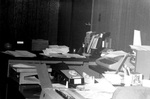 Staff office desks by George Fox University Archives