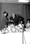 Delbert Replogle receives the 1972 Alumnus of the Year Award