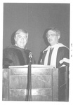 Men at the Fall Convocation in October 1974 by George Fox University Archives