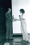 Basketball Coach Sam Willard receives a reward by George Fox University Archives