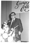 Man Speaking at the Disneyland Dinner in April of 1975 by George Fox University Archives