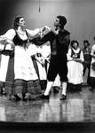Male and female dance in front by George Fox University Archives
