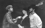 Actor points to female and male actors by George Fox University Archives