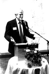 Faculty/Staff Event - Speaker at podium by George Fox University Archives