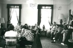 Meeting in Minthorne Lounge before leaving for Seattle by George Fox University Archives