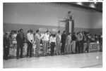 People Standing at Alumni Reception by George Fox University Archives
