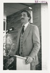Man Speaking at Alumni Reception by George Fox University Archives