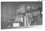Four Men Performing at the Alumni Talent Show in 1983 by George Fox University Archives