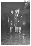 Three Women Onstage at the Alumni Talent Show in 1983 by George Fox University Archives