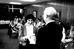 Don Millage Presenting Jo Helsabeck by George Fox University Archives