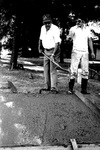 New sidewalk on Meridian St. in front of Calder Center (Lemmons Center). by George Fox University Archives