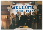 Group Photo at The Class of 1937 50th Reunion in 1987 by George Fox University Archives