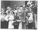 Choir Performing Onstage at the Alumni Talent Show in 1987 by George Fox University Archives