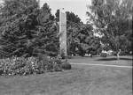 Centennial Tower in the Spring by George Fox University Archives