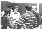 People Talking at the Class of 1943 Reunion at Homecoming 1993 February by George Fox University Archives