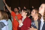 Students Worshiping by George Fox University Archives