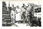 Levi Pennington and Herbert Hoover, with unidentified individuals