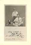 Herbert Jr. and Allan Hoover New Years Card, circa 1930 by George Fox University Archives