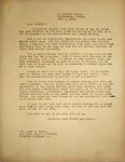 Levi Pennington Writing to Anna Miles, June 4, 1946