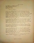 Levi Pennington Writing to Charles Vickrey, June 28, 1946