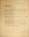 Levi Pennington Writing to Mr. Strother, September 2, 1946