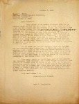 Levi Pennington writing to Sumner Mills, October 7, 1946 by Levi T. Pennington