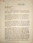 Levi Pennington Writing to Rev. Karle Kauffman, October 24, 1946