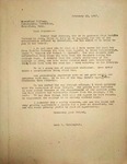 Levi Pennington Writing to Haverford College Scholarship Committee, February 10, 1947 by Levi T. Pennington