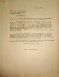 Pennington to Dr. Ralph Van Valin, May 20, 1947