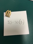 Gold Q Lapel Pin by George Fox University Archives