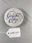 George Fox College Button by George Fox University Archives