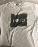 I Love Fox Shirt by George Fox University Archives