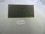 Fish Pond Plaque by George Fox University Archives