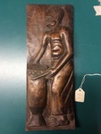 Wooden Carving of a Drummer by George Fox University Archives