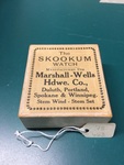 Cardboard watch box by George Fox University Archives