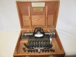portable typewriter by George Fox University Archives