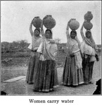 Women carry water