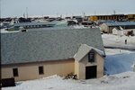 Earl Perisho's Last Panorama of Kotzebue, AK, from the Mission House Tower, Rotman's to Rotman's, Spring of 1976, 11 of 13 by Earl Warren Perisho