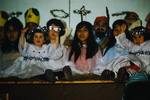 Lois Perisho & Leona Geffe in School Christmas Program, Noorvik, AK, 22 December 1967 by Earl Warren Perisho