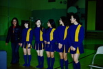Kotzebue (AK) Junior High Cheerleading Squad, Spring 1976: Brenda Finke, Lois Perisho, ___, Nancy Henry, & ___ by Earl Warren Perisho