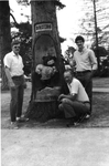 1986 Class Gift -- Bruin Jr. Wood Carving by George Fox University Archives